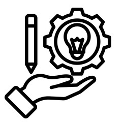 Creative Process  Icon Element For Design
