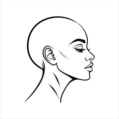 woman head silhouette