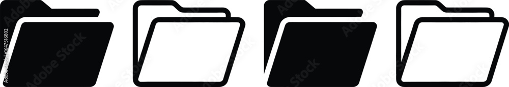 Fototapete folder icon file document directory archive storage data management system information organization 