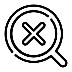 Obraz premium magnifier line icon