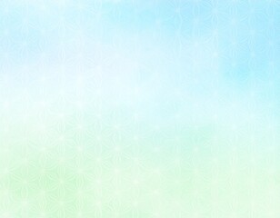 Abstract Japanese Watercolor Background with Soft Gentle Brush Strokes in Pastel Tones