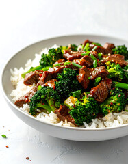 Broccoli and beef stir-fry