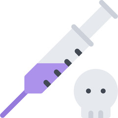 Syringe And Skull Icon