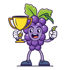 cartoon illustration of a trophy