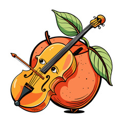 Happy playful cute and fun fruit vector art