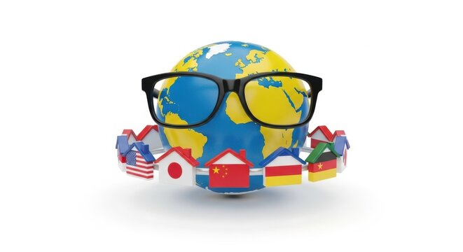 Global education network connecting diverse cultures and languages