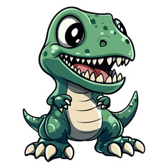 Obraz premium Cute Tyrannosaurus Rex Mascot Logo