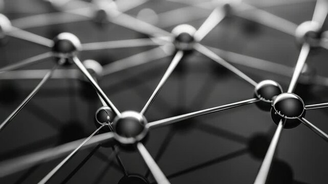 A scientific rendering of a silicon crystal with molecular structure, representing nanotechnology and molecular bonding in the field of chemistry.