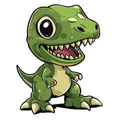 Naklejka premium Cute Tyrannosaurus Rex Mascot Logo