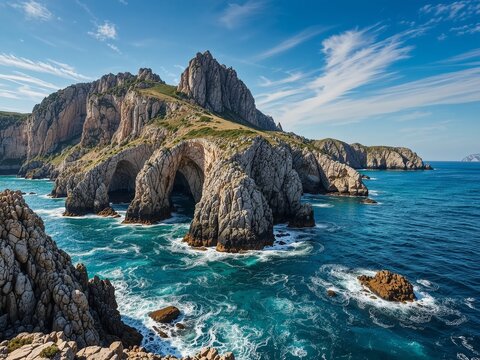 Bizarre Rock Sculptures of Calanche de Piana, Corsica Coast