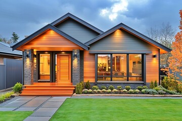 Fototapeta premium オシャレな戸建ての住宅 