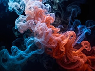 Fototapeta premium Intricate Smoke Patterns - Abstract Background Image