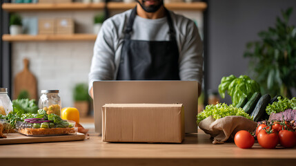 Online registration of a new customer for a weekly meal kit delivery (1)