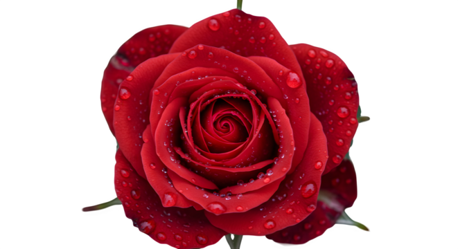 Red rose on black glistens with water droplets. Close-up shows texture, ideal for romantic concepts, Valentine's Day designs, or botanical illustrations. - Powered by Adobe