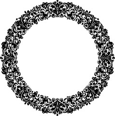 "Elegant Vintage Floral Frame"