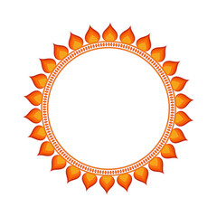 Durga Puja Sale. heart circle frame. Durga Puja, Border design