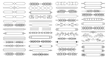 Elegant dividers for design projects, invitations, or any creative work needing a refined decorative touch