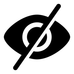 Eye Crossed Out Icon