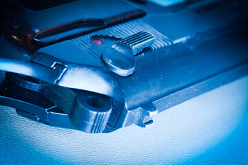 Gun Detail Symbolic Crime Concept