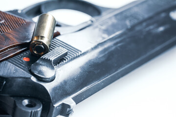 Gun Detail Symbolic Crime Concept