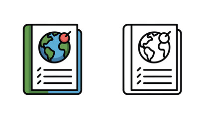 Global Strategy and Planning Icon Set for Business Development and International Expansion