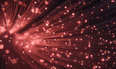 LUCI ROSSE E SCINTILLE SU SFONDO NEUTRO