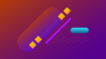 ABSTRACT BACKGROUND ELEGANT PURPLE ORANGE GRADIENT SMOOTH LIQUID COLORFUL DESIGN WITH DIAGONAL GEOMETRIC SHAPES VECTOR TEMPLATE GOOD FOR MODERN WEBSITE, WALLPAPER, COVER DESIGN 
