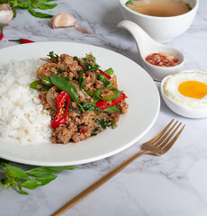 Thai Street food Popular lunch dishes