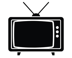 Vintage Television Icon Retro TV Design for Media & Broadcast Concepts