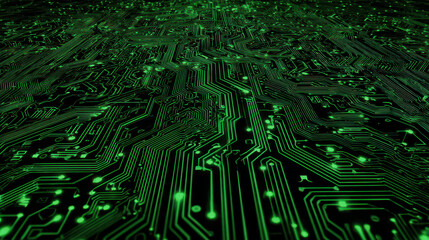 Green Circuit Board Background
