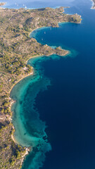 Aerial view, Diaporos, Halkidiki, Greece