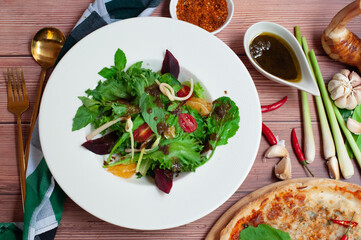 salad with vegetables