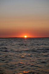 sunset over the sea