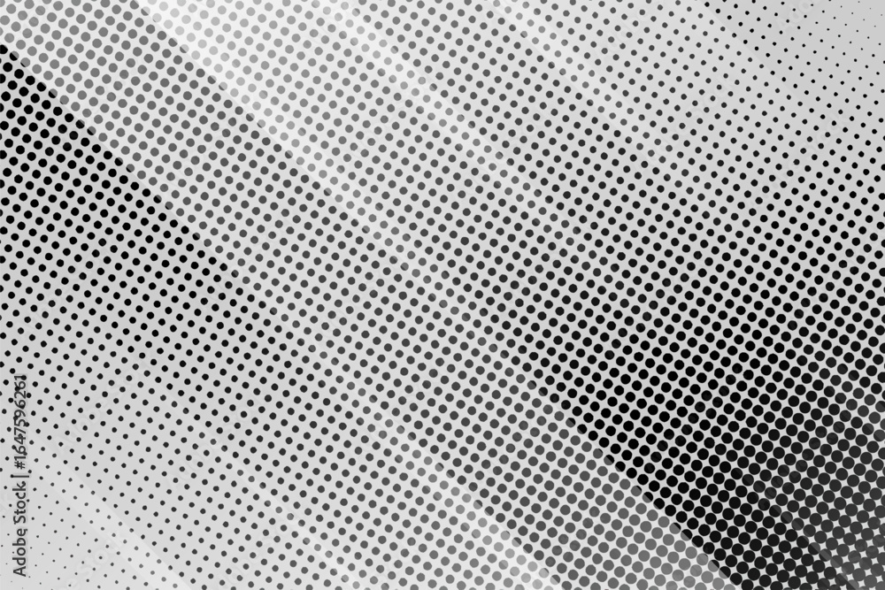 Poster halftone dots gradient abstract background texture pop art monochrome pattern