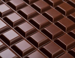 Fototapeta premium Macro shot close up of dark chocolate bar