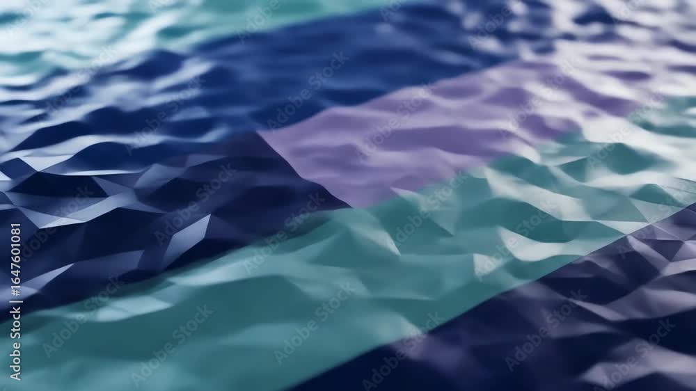 Poster abstract geometric surface with parallel bands of color