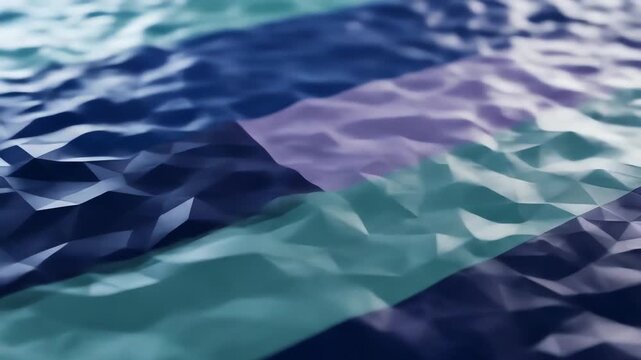 Abstract geometric surface with parallel bands of color