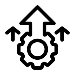 Obraz premium management icon