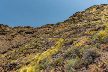 Atlantik und Klippen bei Poris de Candelaria - Häuser in den Felsen am Meer – La Palma