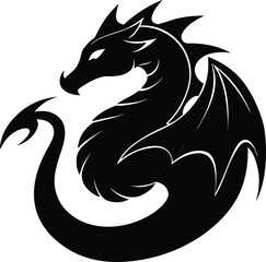 black dragon vector