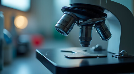 microscope in laboratory