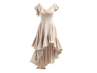 Asymmetric hem dress