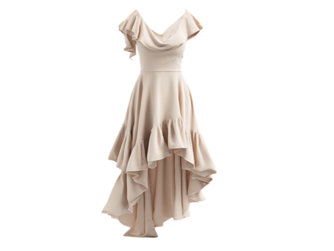 Asymmetric hem dress