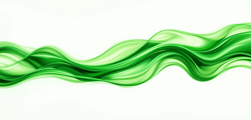 Green Flowing Liquid Wave Background with Motion Blur