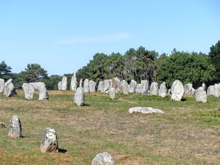 Carnac, August 2025: Visit  the world's largest megalithic complex - View of the alignments of...