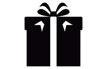 Gift present silhouette icon