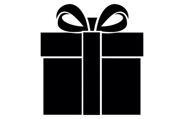 Gift present silhouette icon