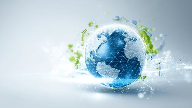 エコをイメージした地球