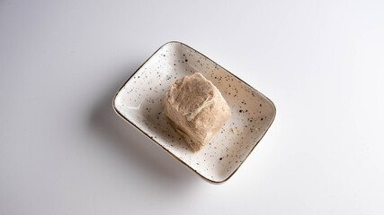 Floss halva on white background