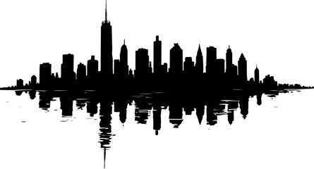 Fototapeta premium Toronto City Skyline Silhouette